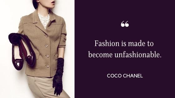 Coco Chanel quote